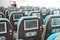 Personal inflight entertainment system in Boeing 787 Dreamliner at Singapore Airshow 2012