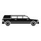 Personal limousine icon, simple style