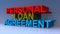 Personal loan agreement on blue