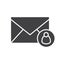 Personal mail glyph icon