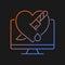 Personal revenge gradient vector icon for dark theme