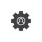 Personal settings vector icon