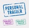 Personal trainer rubber stamp