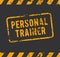 Personal trainer rubber stamp