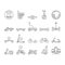 Personal Transport Collection Icons Set Vector .