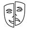 Personality disorder icon, outline style