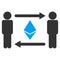 Persons Exchange Ethereum Raster Icon