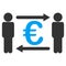 Persons Exchange Euro Raster Icon