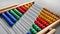 Perspective Abacus for Counting Practice, Beads Aligned Diagonally