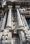 Perspective and adornments of columns of the Jesuit College of Ponta Delgada, SÃ£o Miguel - Azores PORTUGAL