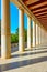 Perspective of colonnade