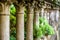 Perspective effect on a baluster with Corinthian style columns