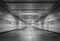 Perspective of Empty underground passage