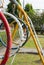 Perspective equipment in the playground.