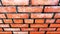 Perspective Orange Brick Wall Texture Background