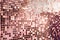 Perspective of pink rose gold square mosaic tiles for background