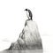 Perspective Rendering Of Penguin On Top Of Rock