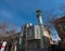 A perspective shot of one of the many mosques in Teheran, Iran