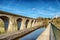 Perspective view of Chirk viaduct and aquaduct