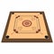 Perspective view of various family game board, carrom board.