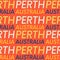 Perth, Australia seamless pattern