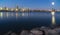 Perth cityscape and reflection in the river