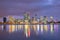 Perth downtown city skyline cityscape of Australia