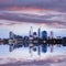 Perth Skyline Reflected in the Swan River