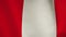 Peru flag background waving flowing banner - seamless video animation loop