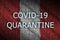 Peru flag and Covid-19 quarantine inscription. Coronavirus or 2019-nCov virus
