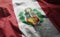 Peru Flag Rumpled Close Up