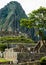 Peru, May, Machu Picchu, vertical, Andes peak looms over ancient ruins