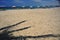 Peru Moncora Punta Sal view of tropical beach in Pacific ocean palm tree coconut tree parasol ts