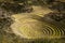 Peru, Moray, ancient Inca circular terraces. Probable there is the Incas laboratory of agriculture