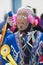 Peru Paucartambo carnival with masks and gestures, traditional clothing typical of the Cusco region in the traditional festivals