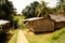 Peru, Peruvian Amazonas landscape. The photo present typical indian tribes settlement in Amazon