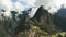 Peru`s lost city machu picchu on a misty morning