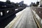 PERU San Isidro highway with its skyscrapers remains completely empty without people and cars during the quarantine decreed to