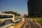 \\\'peru san isidro.highway -via express- with city with banks, corporations and public bus station called metropolitano