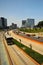 \\\'peru san isidro.highway -via express- with city with banks, corporations and public bus station called metropolitano