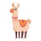 perubian llama standing