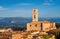 Perugia historic center and countryside view