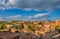 Perugia historic center view