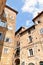 Perugia, Italy. Beautiful old houses in historic center of Perugia