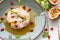 Peruvian Ceviche with Passion Fruit Marinade and Pomegranate