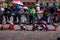 Peruvian children in colorful traditional costumes during a religious ceremony of Inti Raymi