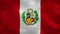 Peruvian dense flag fabric wavers, background loop