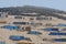 PERUVIAN DESERT poverty house slum near Arequipa Peru.