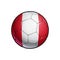 Peruvian Flag Football - Soccer Ball