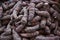 Peruvian native potatoes called `oca`on a market, Arequipa, Peru